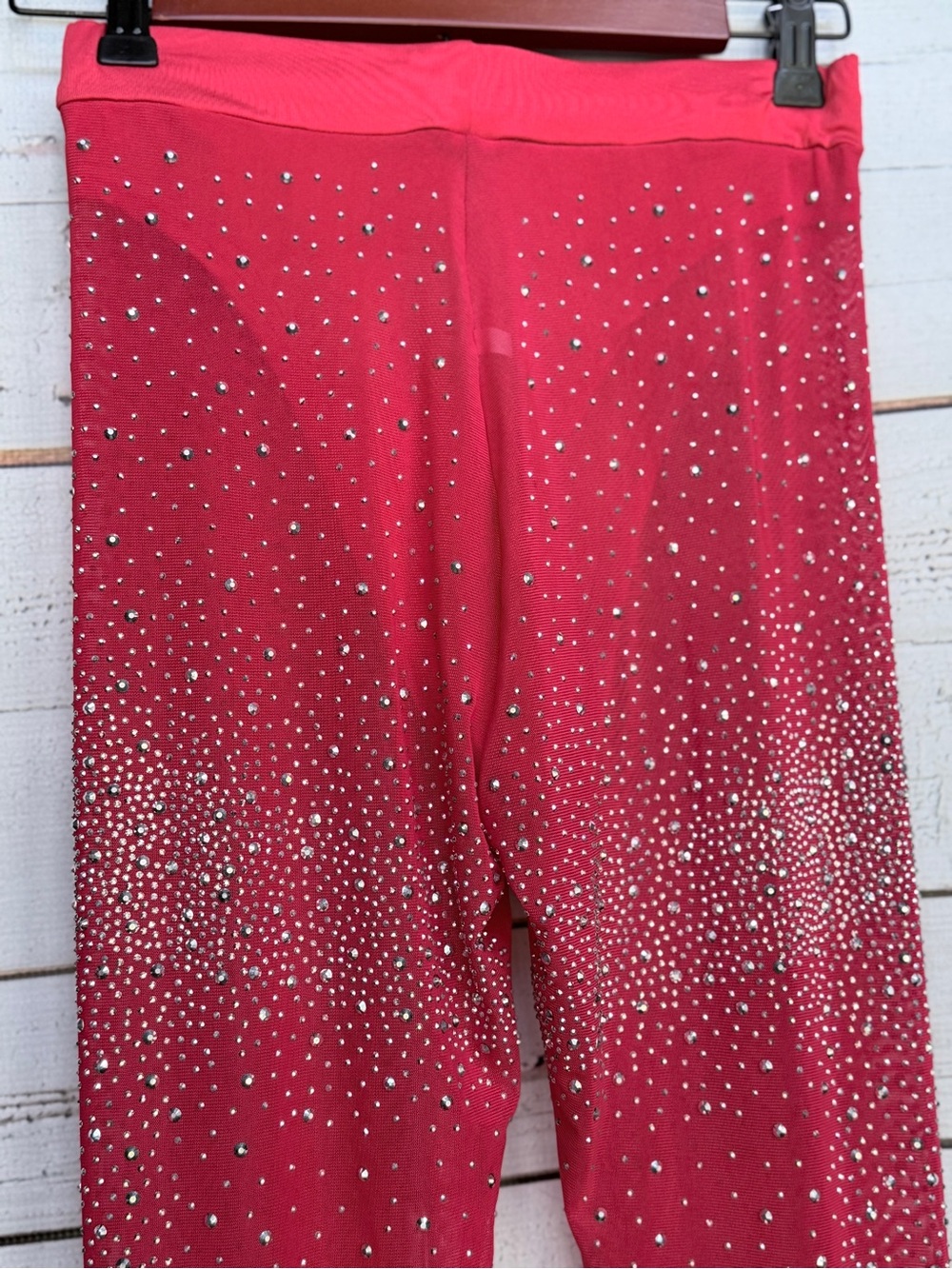 ✨ Radiant Rhinestone 2-Piece Mesh Set – Red ✨ - Picture 10 of 15